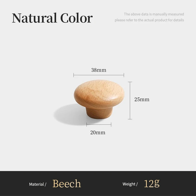 Nordic Walnut Wood Handle T bar Drawer Knobs Cupboard Long Pulls Kitchen Cabinet Door Handle Furniture Decorate Pulls and Knob