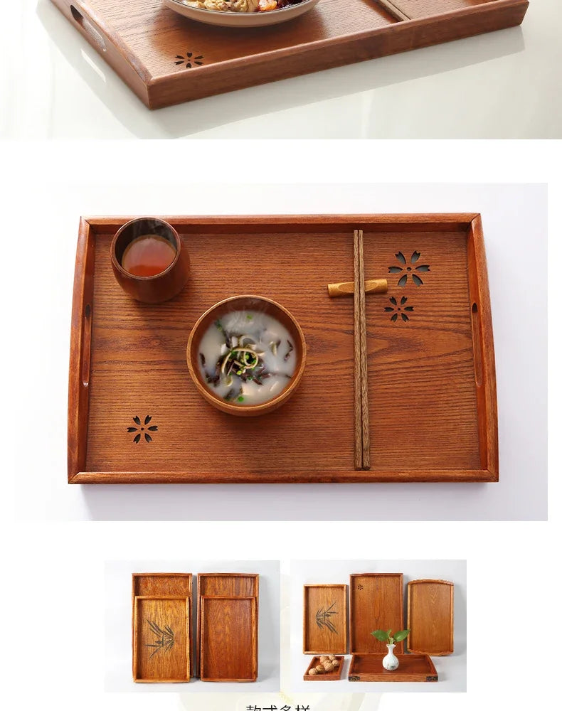 Japanese Wooden Serving Tray