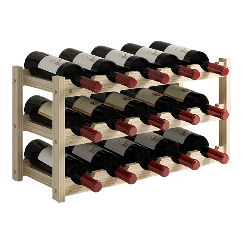 Standing Wooden Wine Rack Organizerr