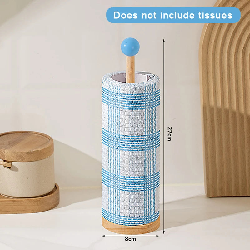 Wooden Vertical Paper Towel Holder