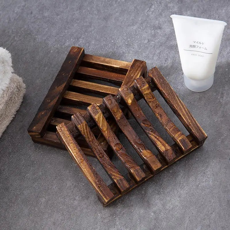 Natural Bamboo Soap Draining Holder
