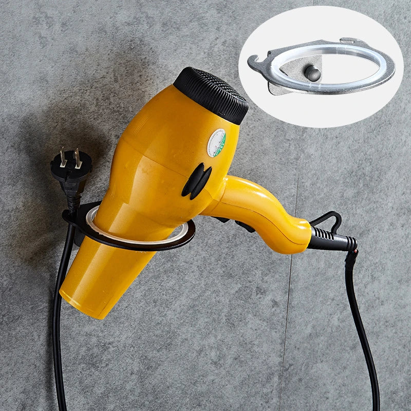 Space Aluminium Hair Dryer Holder & Organizer