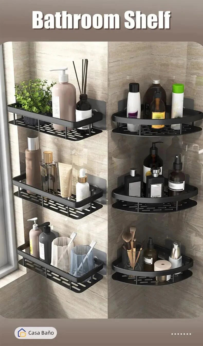 Easy-Mount Bathroom Shelf