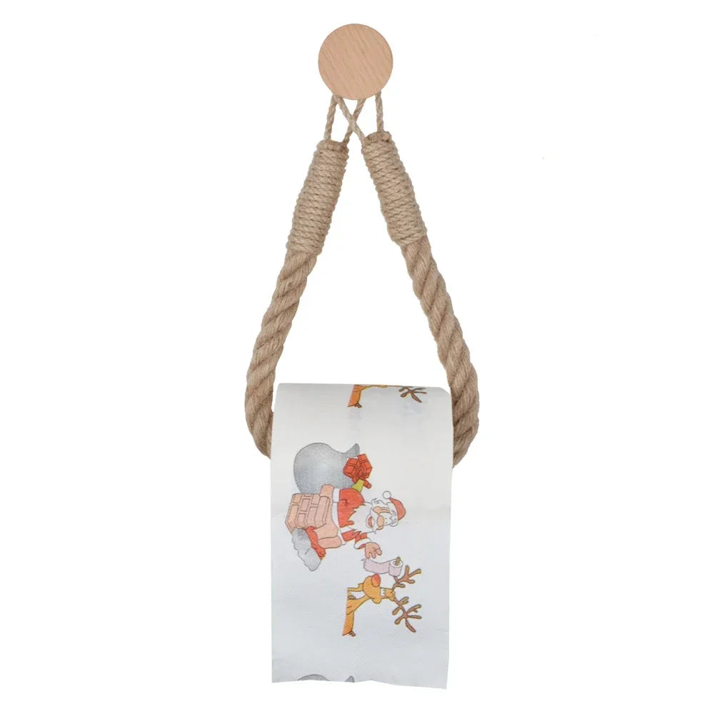 Minimalist Nail-Free Rope Paper Towel Holder