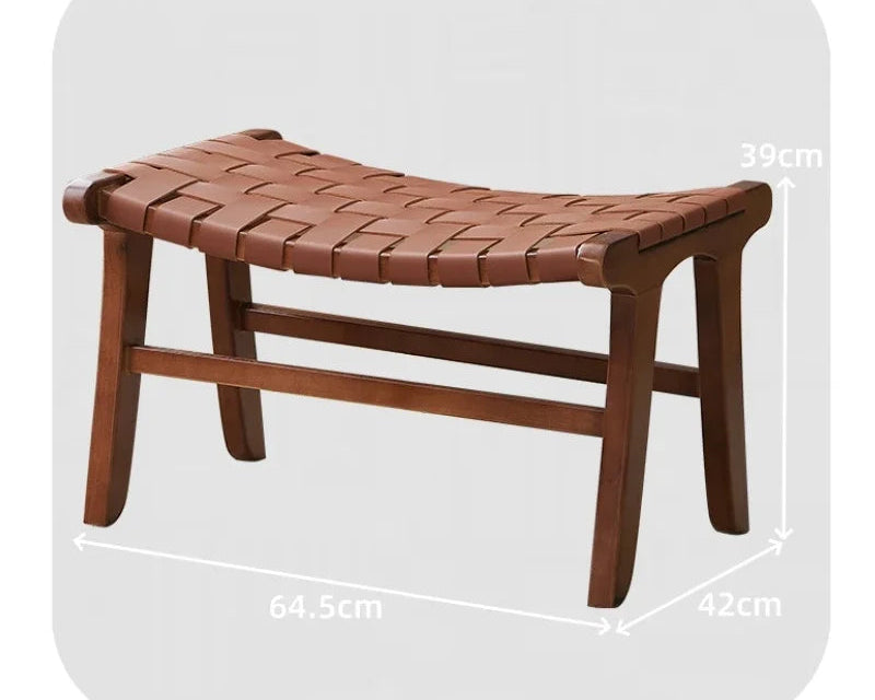Handwoven Rattan Stool