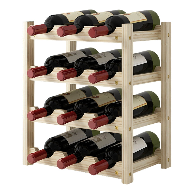 Standing Wooden Wine Rack Organizerr