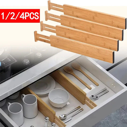 Adjustable Bamboo Drawer Dividers