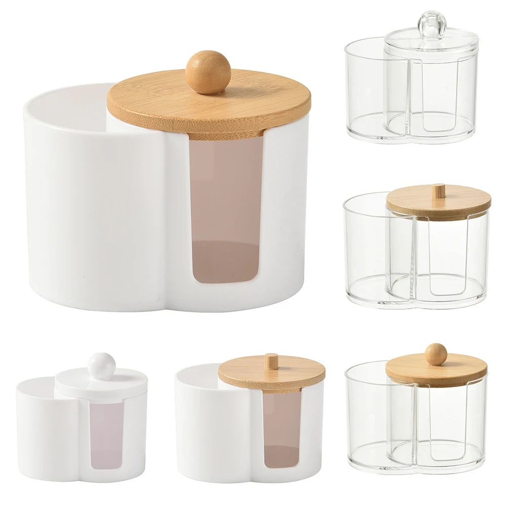 Bathroom Cotton Swab & Pad Jar