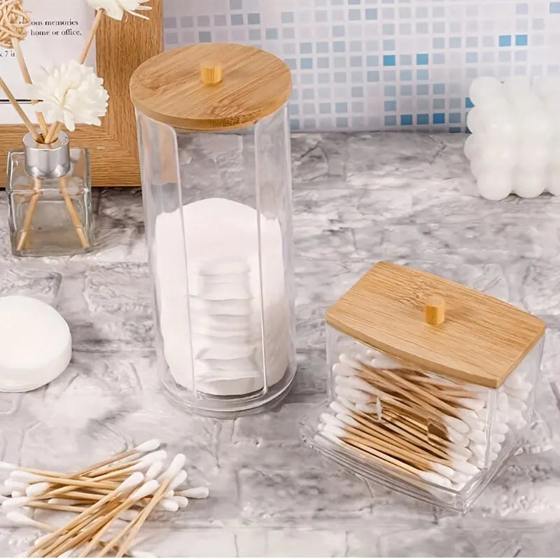 Clear Bathroom Storage Jar