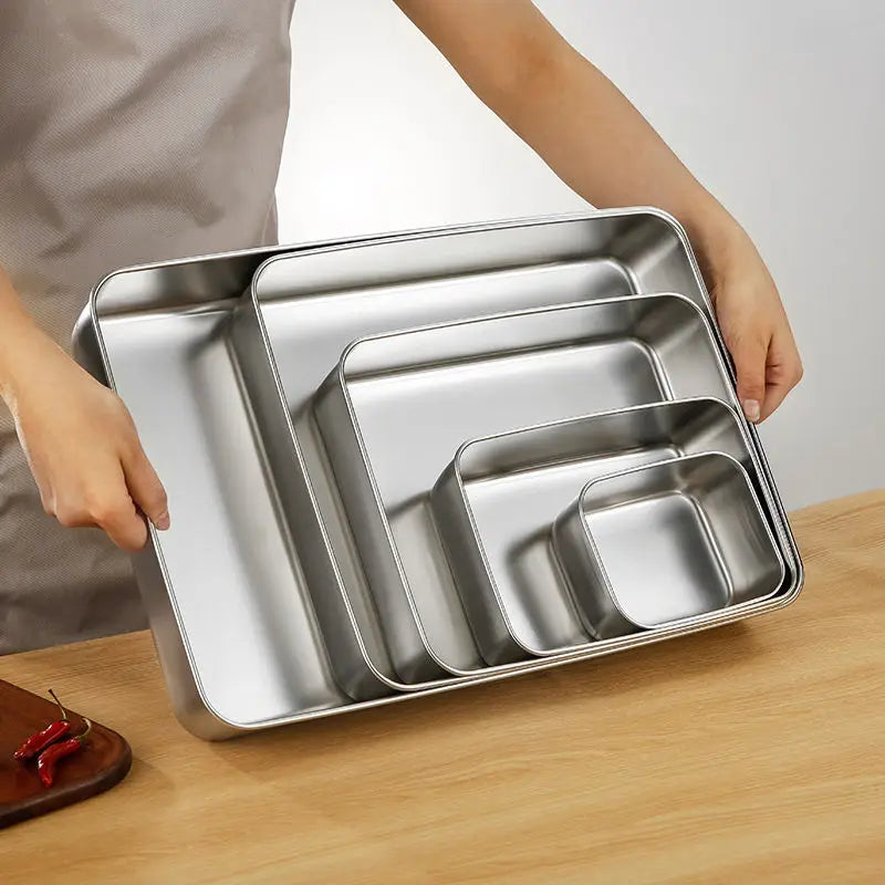 Stainless Steel Food Storage Tray