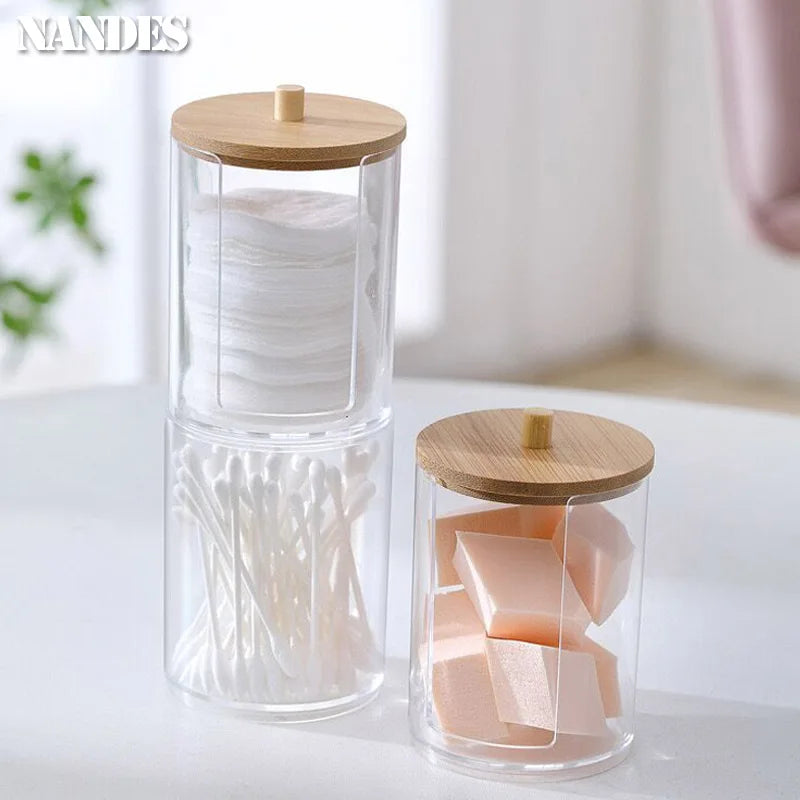Clear Bathroom Storage Jar