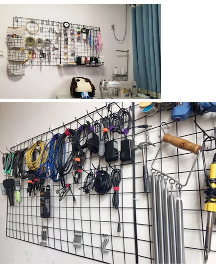 DIY Wall-Mounted Wire Grid Organize