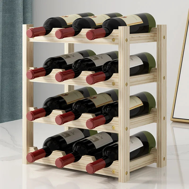 Solid Wood Wine Rack