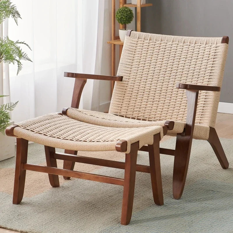 Handwoven Rattan Stool