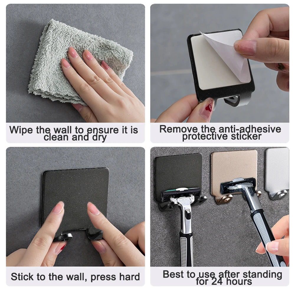 Aluminium Bathroom Razor Holder