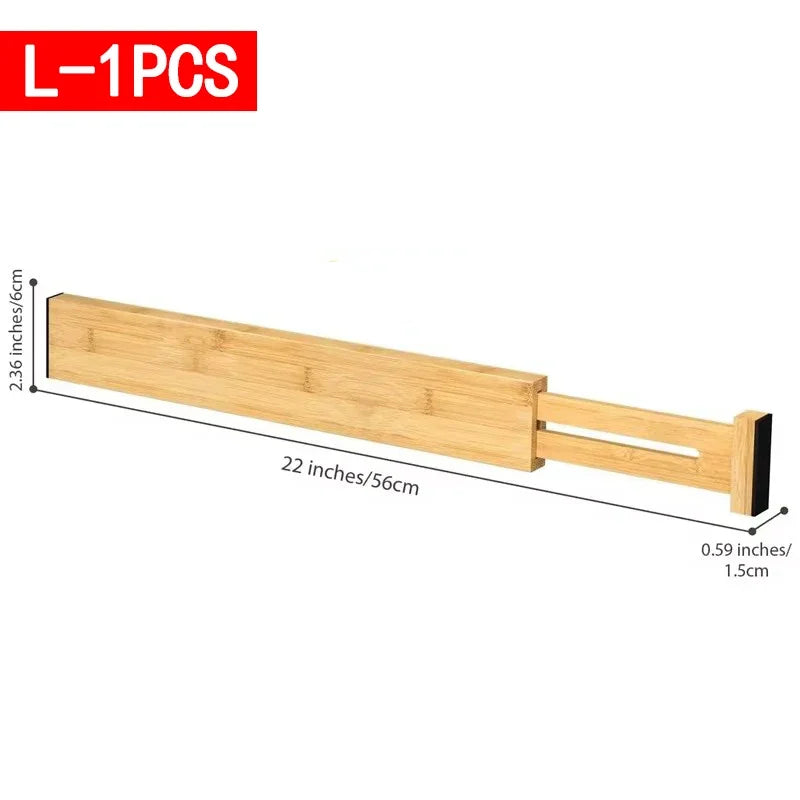 Adjustable Bamboo Drawer Dividers