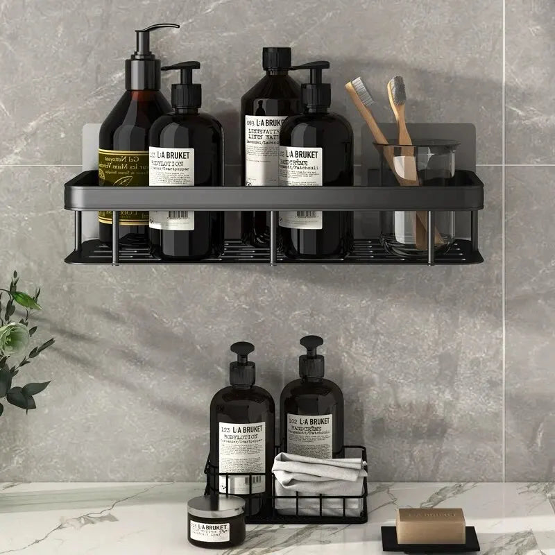 Easy-Mount Bathroom Shelf