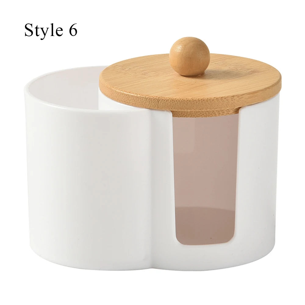 Bathroom Cotton Swab & Pad Jar