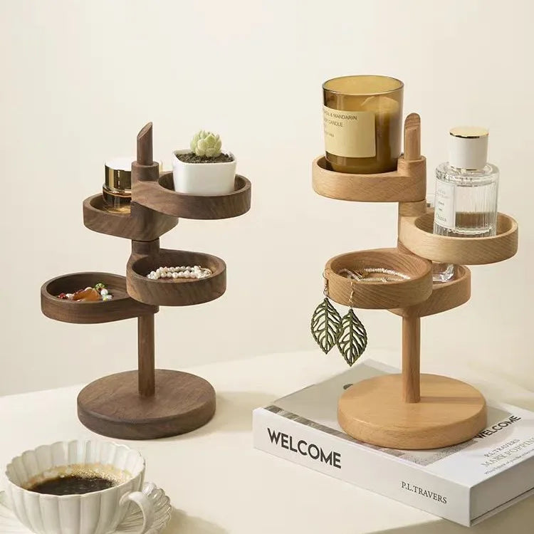 Solid Wood Rotatable Stand