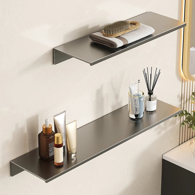 Black Space Aluminium Wall Shelf