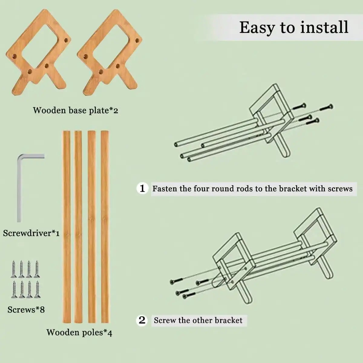 Small Bamboo Bookcase