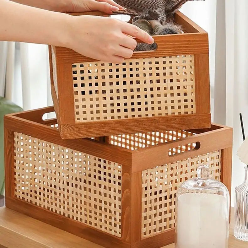 Retro Wooden Storage Box