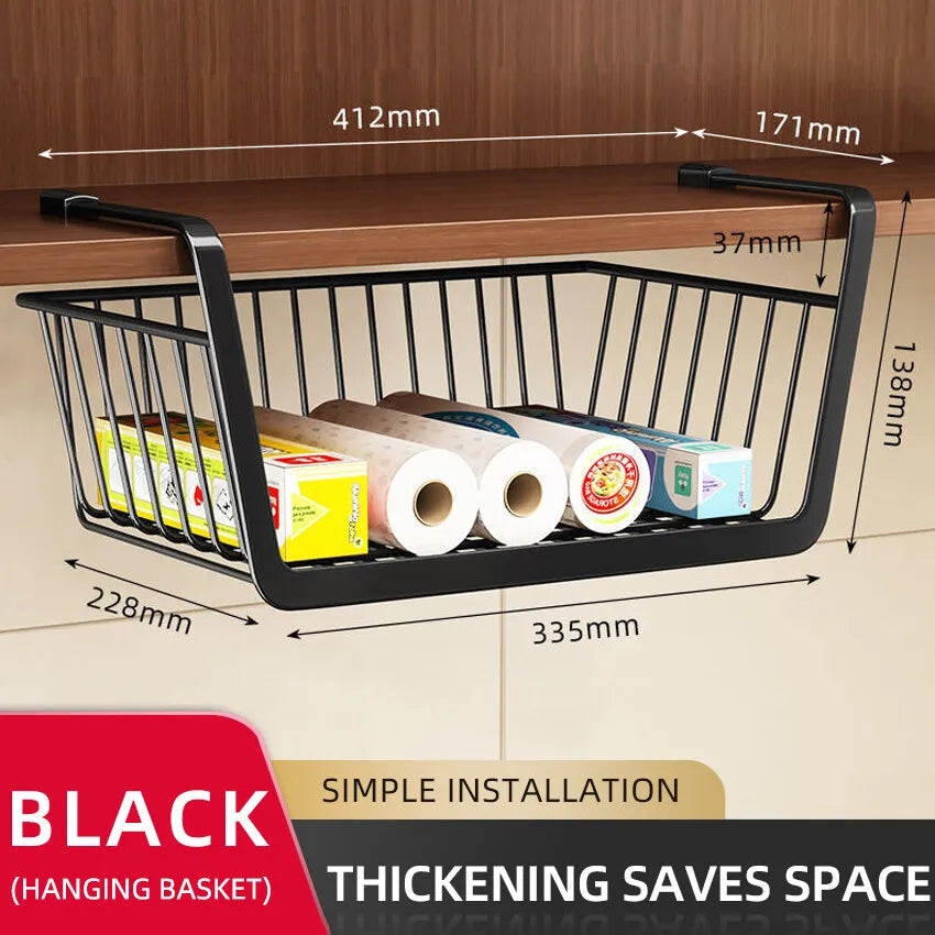 Under-Cabinet Sliding Storage Basket