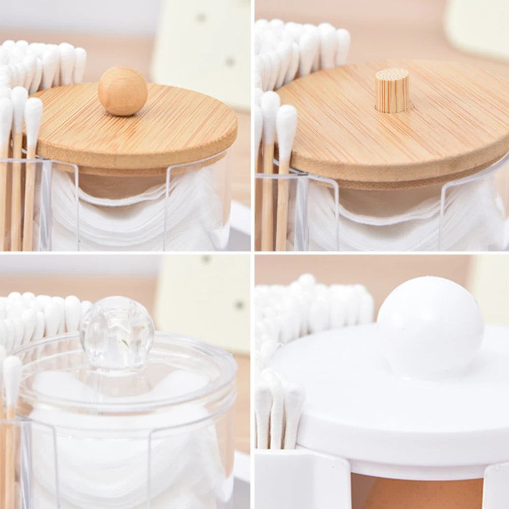 Bathroom Cotton Swab & Pad Jar