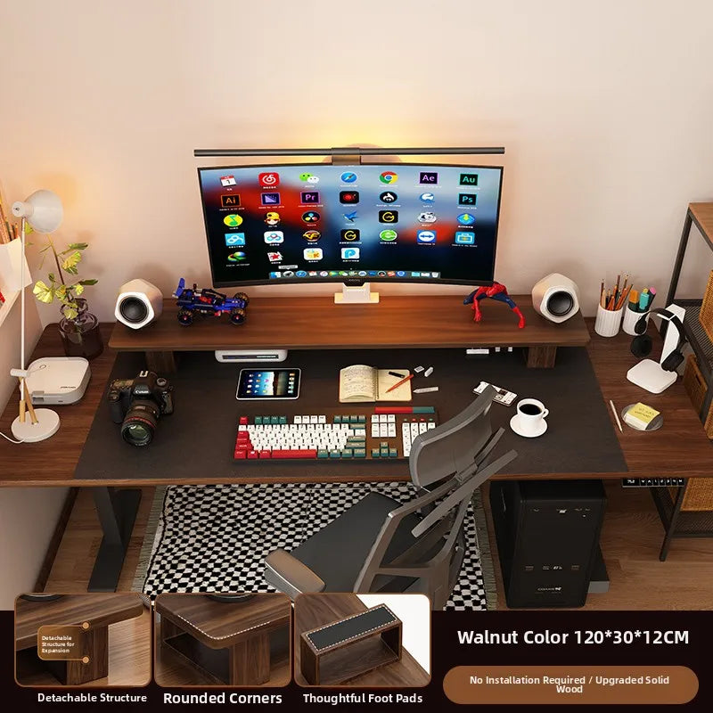 Wooden Desktop Monitor Stand
