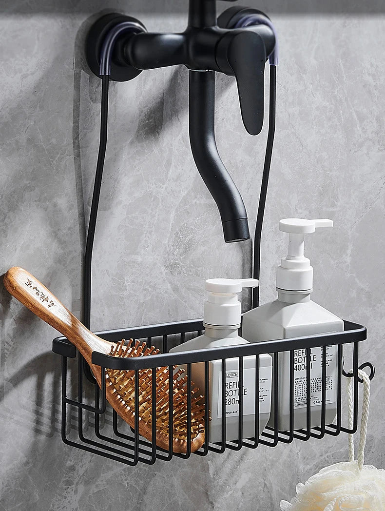 Bath Basket & Shampoo Rack Organizer