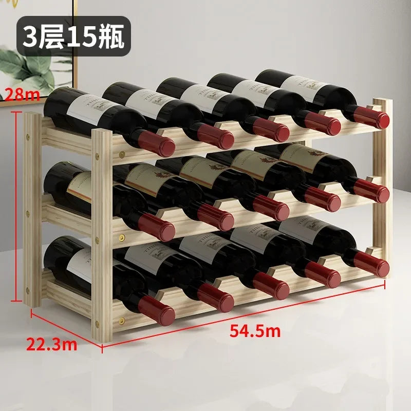 Solid Wood Wine Rack