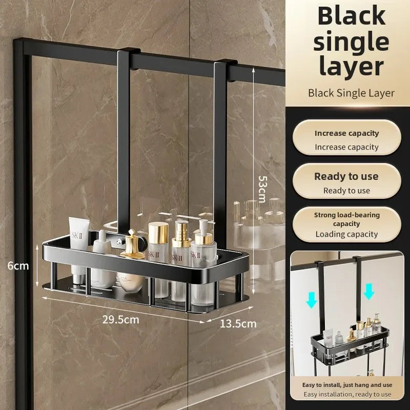 Hanging Shower Rack – Space-Saving Bathroom Organizer