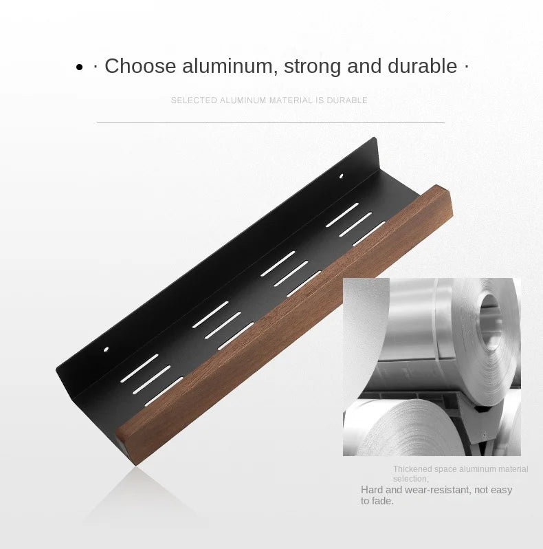 Rustic Wooden Kitchen Shelf