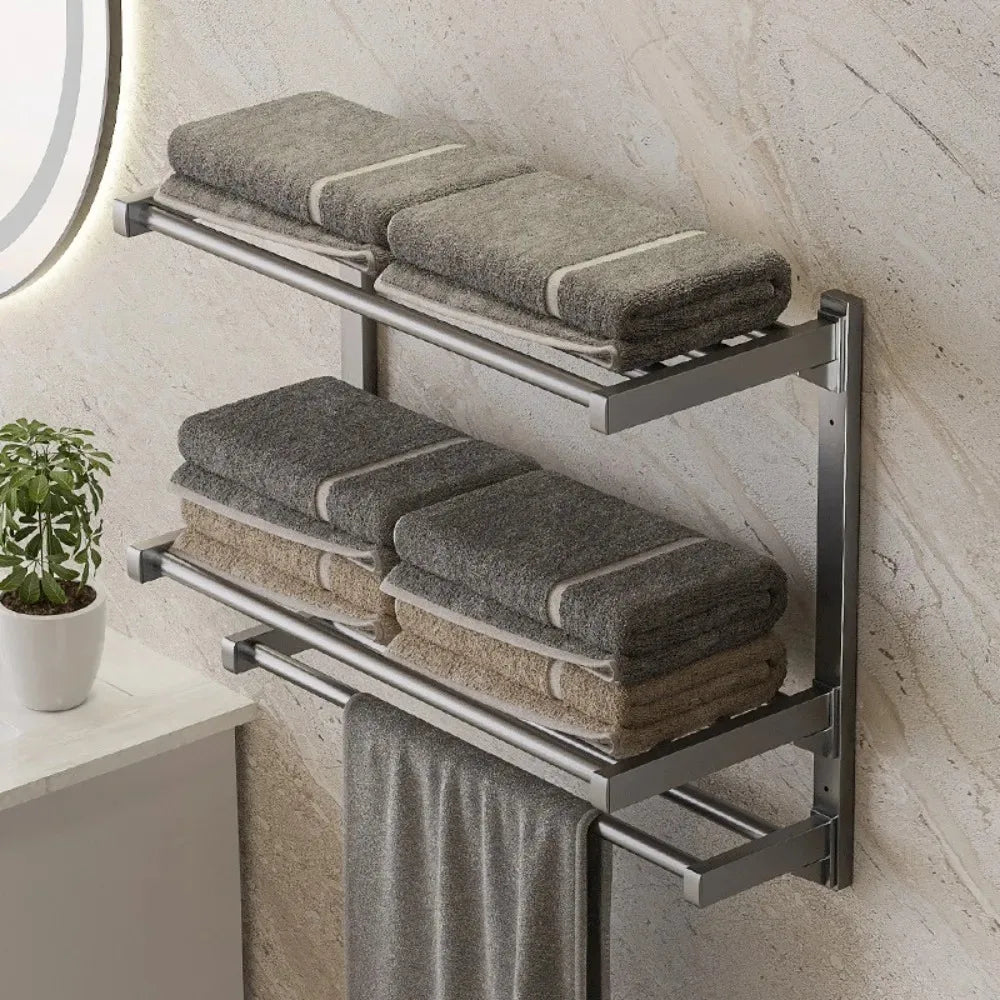 Wall-Mounted Towel Rack