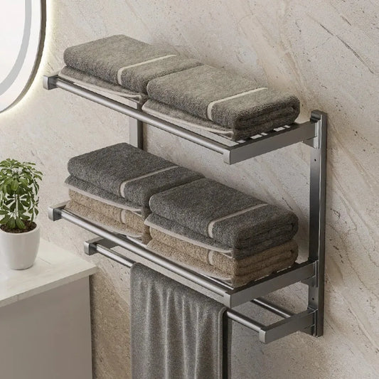 Wall-Mounted Towel Rack