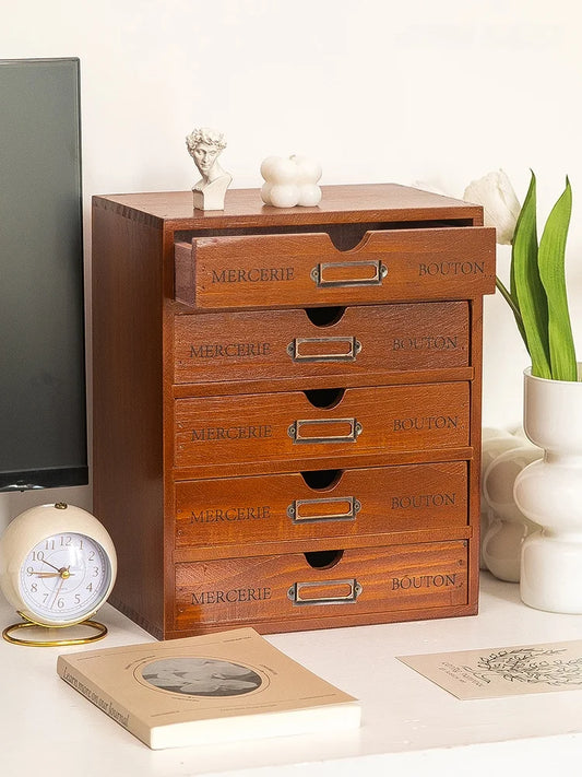 Desktop Organizer Drawer Storage Box