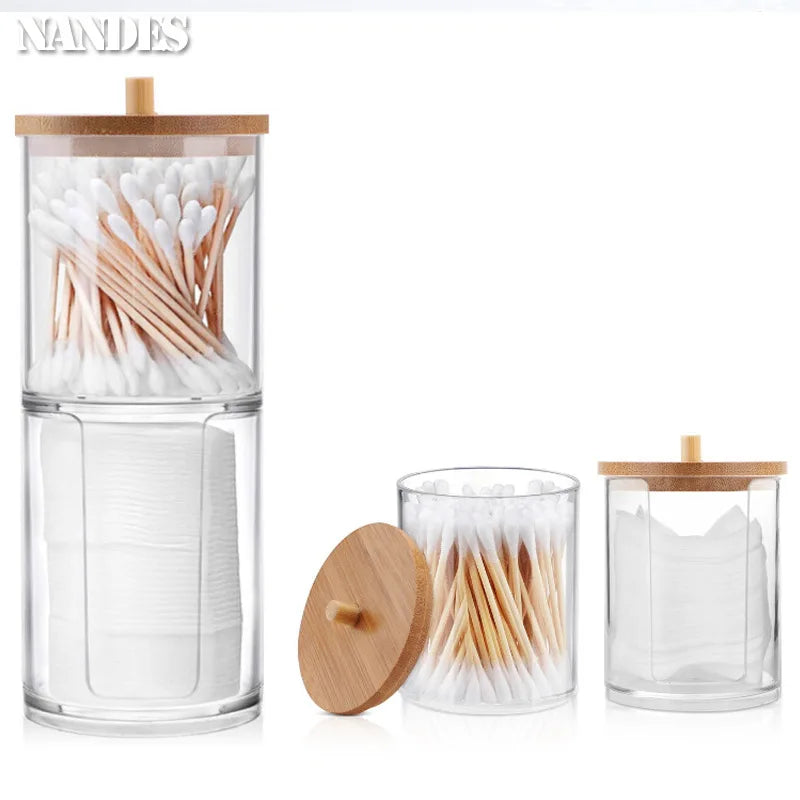 Clear Bathroom Storage Jar