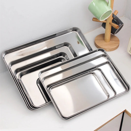 Stainless Steel Shallow Tray
