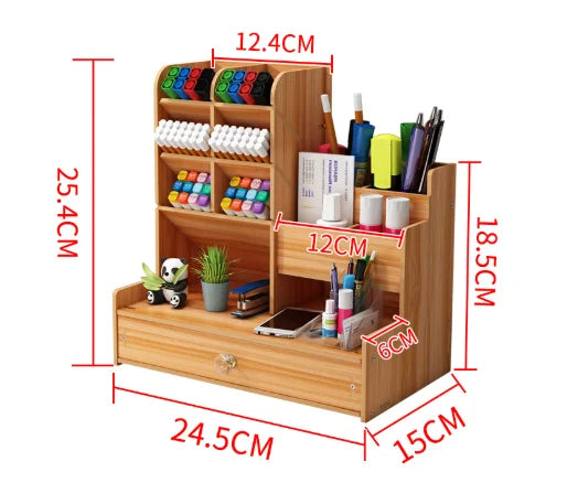 Wooden Desk Organiser