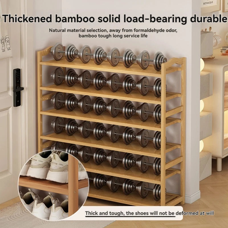 Multi-Layer Solid Wood Shoe Rack