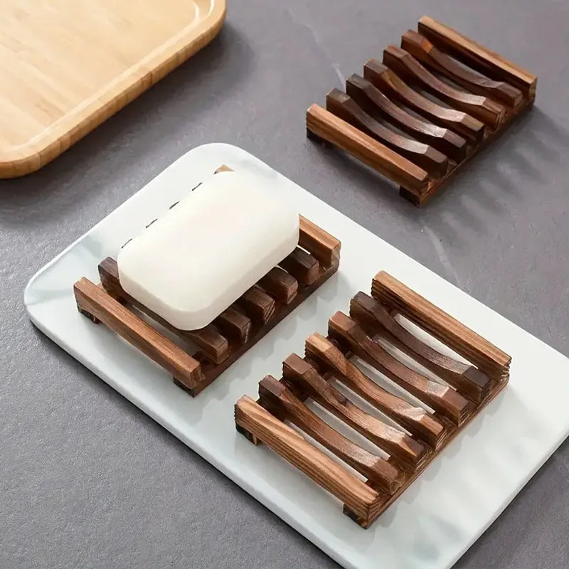 Natural Bamboo Soap Draining Holder
