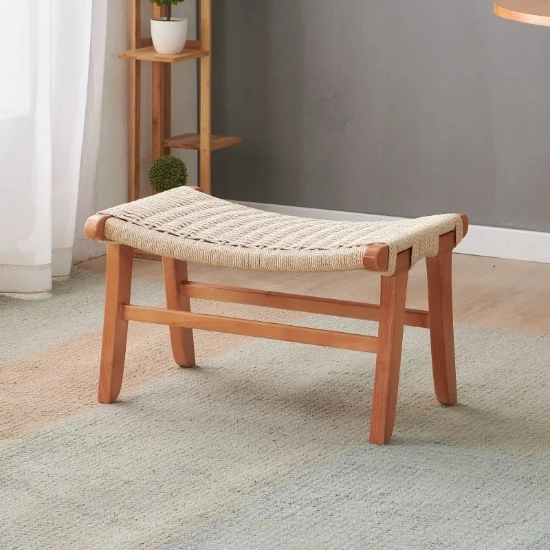 Handwoven Rattan Stool