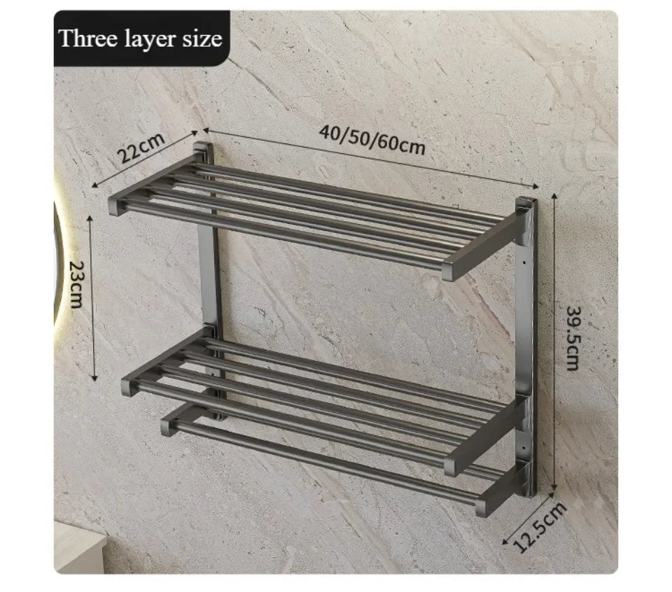 Wall-Mounted Towel Rack