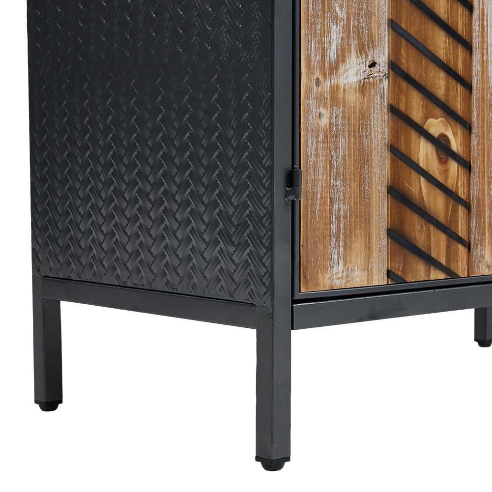 Classic wooden storage cabinet living room side cabinet, kitchen buffet console cabinet with two doors