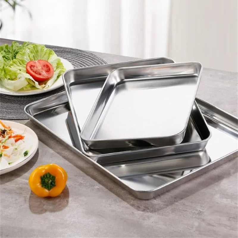 Stainless Steel Serving Tray