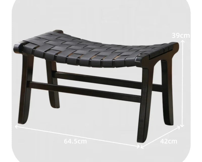 Handwoven Rattan Stool