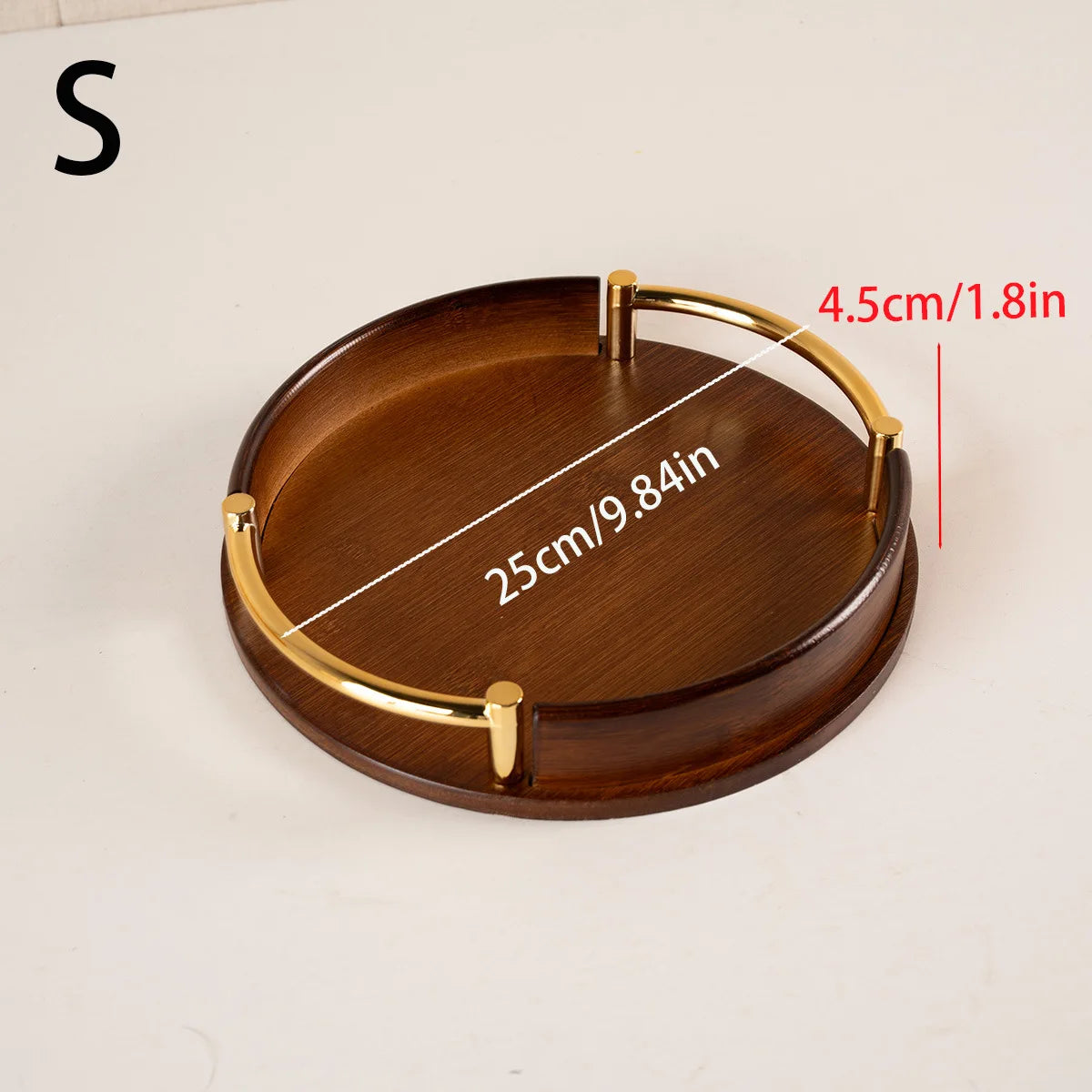 Modern Bamboo Round Tray