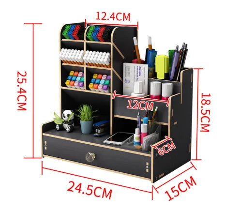 Wooden Desk Organiser