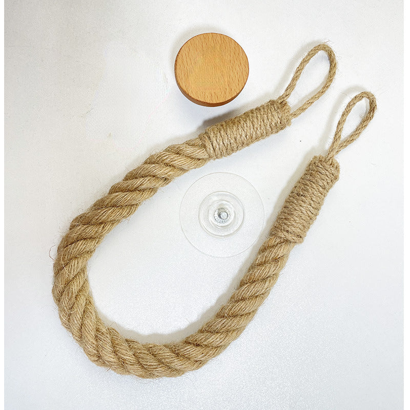 Minimalist Nail-Free Rope Paper Towel Holder