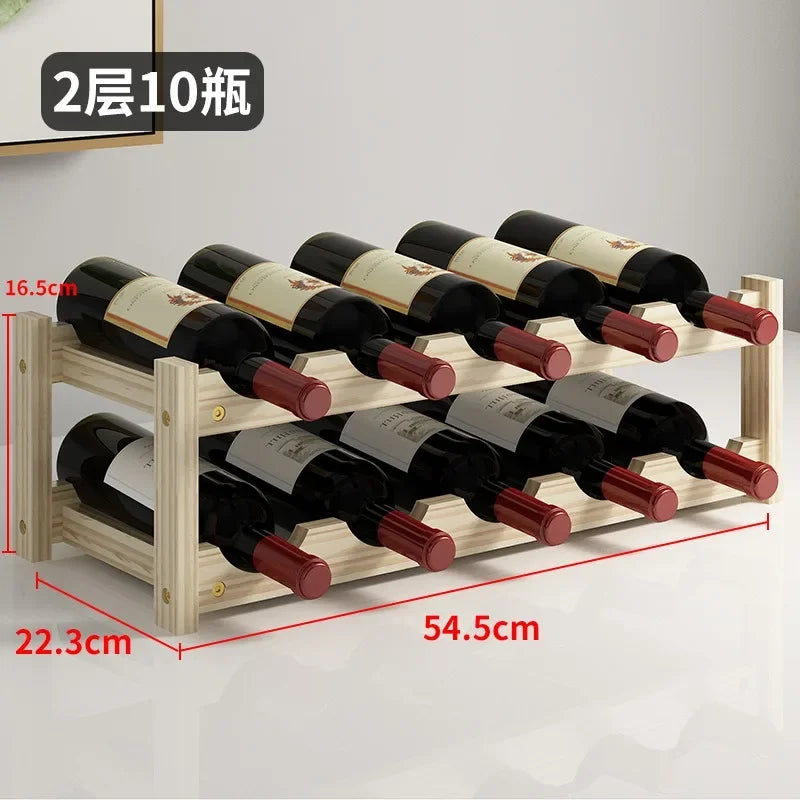 Solid Wood Wine Rack